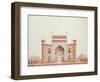 The Gateway of the Taj, Agra School, circa 1815-null-Framed Giclee Print