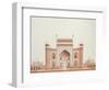 The Gateway of the Taj, Agra School, circa 1815-null-Framed Giclee Print