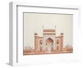 The Gateway of the Taj, Agra School, circa 1815-null-Framed Giclee Print