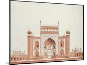 The Gateway of the Taj, Agra School, circa 1815-null-Mounted Giclee Print