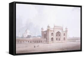The Gateway of the Taj Mahal, Agra, Uttar Pradesh-Thomas & William Daniell-Framed Stretched Canvas