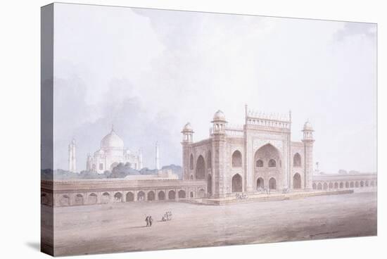The Gateway of the Taj Mahal, Agra, Uttar Pradesh-Thomas & William Daniell-Stretched Canvas