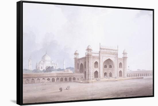 The Gateway of the Taj Mahal, Agra, Uttar Pradesh-Thomas & William Daniell-Framed Stretched Canvas