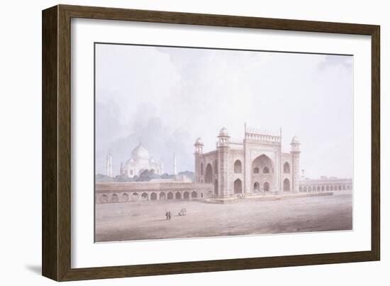 The Gateway of the Taj Mahal, Agra, Uttar Pradesh-Thomas & William Daniell-Framed Giclee Print