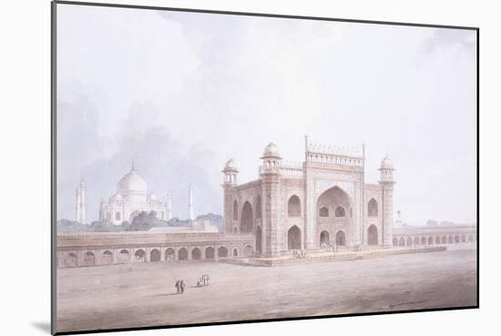 The Gateway of the Taj Mahal, Agra, Uttar Pradesh-Thomas & William Daniell-Mounted Giclee Print