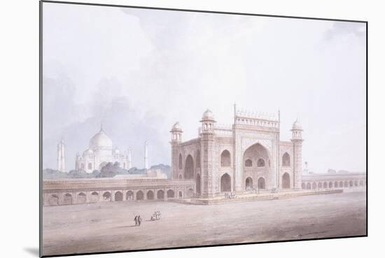The Gateway of the Taj Mahal, Agra, Uttar Pradesh-Thomas & William Daniell-Mounted Giclee Print