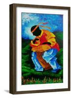 The Gathering Drum, 2012, (Acrylic on Canvas)-Patricia Brintle-Framed Giclee Print