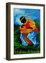 The Gathering Drum, 2012, (Acrylic on Canvas)-Patricia Brintle-Framed Giclee Print
