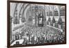 The Gathering in the Synagogue, 1705-null-Framed Giclee Print