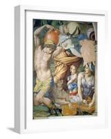 The Gathering of Manna (Detail), 1540-1545-Agnolo Bronzino-Framed Giclee Print