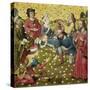 The Gathering of Manna-Dieric Umkreis Bouts-Stretched Canvas