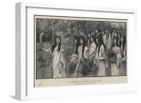 The Gathering of the Mistletoe-Henry Meynell Rheam-Framed Giclee Print