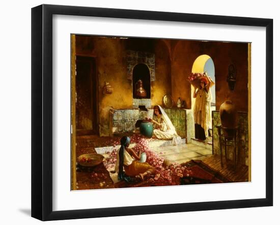 The Gathering of the Roses-Rudolphe Ernst-Framed Giclee Print