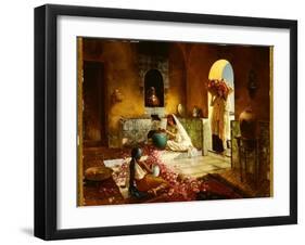 The Gathering of the Roses-Rudolphe Ernst-Framed Giclee Print