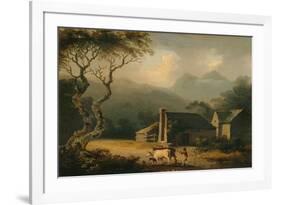 The Gathering Storm (Oil on Panel)-Julius Caesar Ibbetson-Framed Giclee Print