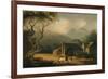 The Gathering Storm (Oil on Panel)-Julius Caesar Ibbetson-Framed Giclee Print