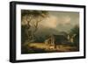 The Gathering Storm (Oil on Panel)-Julius Caesar Ibbetson-Framed Giclee Print