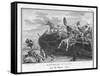 The Gauls Defeat the Romans on the River Allia-Augustyn Mirys-Framed Stretched Canvas