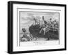 The Gauls Defeat the Romans on the River Allia-Augustyn Mirys-Framed Art Print