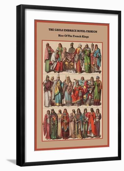 The Gauls Embrace Royal Fashion Rise of the French Kings-Friedrich Hottenroth-Framed Art Print