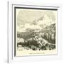 The Gaurisanker Peak, Himalaya Range-null-Framed Giclee Print