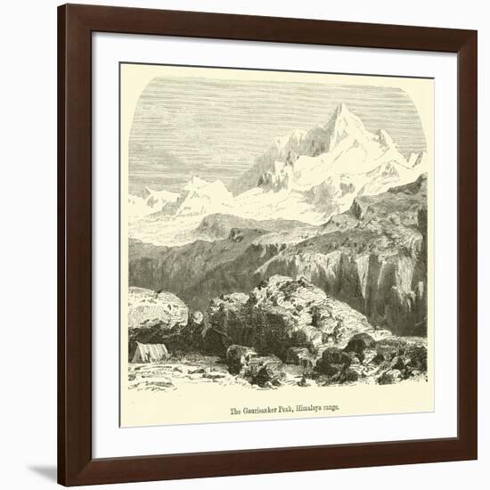 The Gaurisanker Peak, Himalaya Range-null-Framed Giclee Print