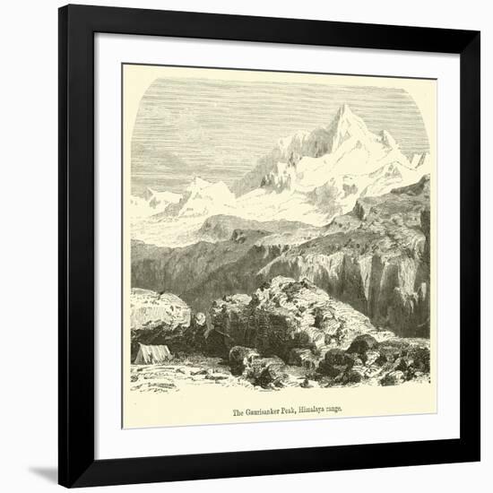 The Gaurisanker Peak, Himalaya Range-null-Framed Giclee Print