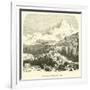 The Gaurisanker Peak, Himalaya Range-null-Framed Giclee Print