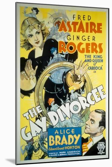 The Gay Divorcee, Ginger Rogers, Fred Astaire, 1934-null-Mounted Art Print