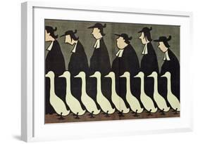 The Geese, Anti-Clerical Caricature from "L'Assiette au Beurre", 17th May 1902-Henri Gustave Jossot-Framed Giclee Print