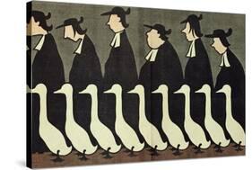 The Geese, Anti-Clerical Caricature from "L'Assiette au Beurre", 17th May 1902-Henri Gustave Jossot-Stretched Canvas