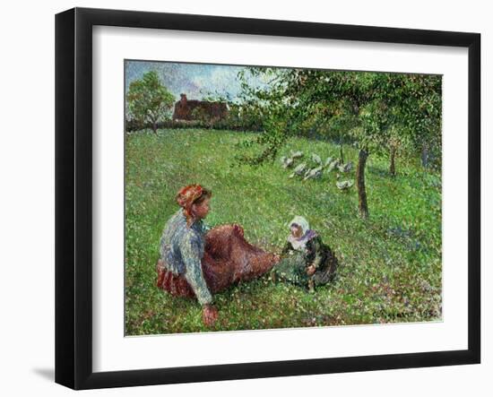 The Geese Pasture, 1893-Camille Pissarro-Framed Giclee Print