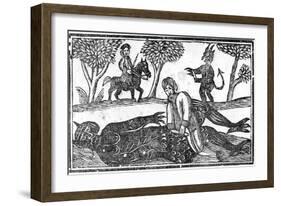 The Gelding of the Devil, an Illustration from 'A Book of Roxburghe Ballads'-English School-Framed Giclee Print