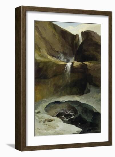 The Geltenbachfall in Winter, 1778-Caspar Wolf-Framed Giclee Print