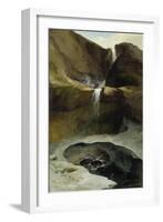 The Geltenbachfall in Winter, 1778-Caspar Wolf-Framed Giclee Print