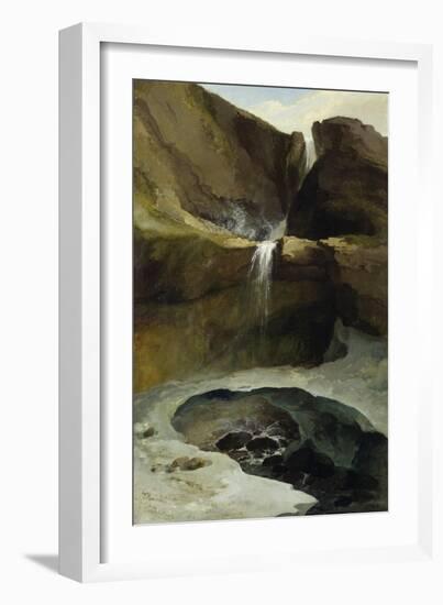 The Geltenbachfall in Winter, 1778-Caspar Wolf-Framed Giclee Print