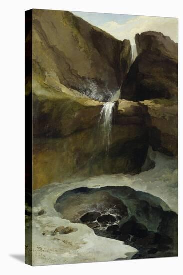 The Geltenbachfall in Winter, 1778-Caspar Wolf-Stretched Canvas