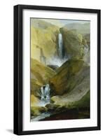 The Geltenschuss Waterfall in the Lauenen Valley, 1777-Caspar Wolf-Framed Giclee Print