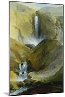 The Geltenschuss Waterfall in the Lauenen Valley, 1777-Caspar Wolf-Mounted Giclee Print