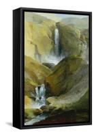 The Geltenschuss Waterfall in the Lauenen Valley, 1777-Caspar Wolf-Framed Stretched Canvas