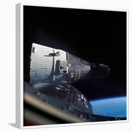 The Gemini 7 Spacecraft in Earth Orbit-Stocktrek Images-Framed Photographic Print