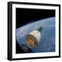 The Gemini-Titan 7 Spacecraft in Earth Orbit-Stocktrek Images-Framed Photographic Print