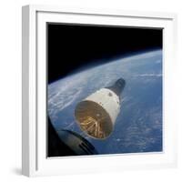 The Gemini-Titan 7 Spacecraft in Earth Orbit-Stocktrek Images-Framed Photographic Print