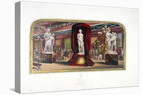 The Gems of the Great Exhibition, No.3, Hyde Park, London, (C1854)-George Baxter-Stretched Canvas