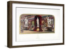 The Gems of the Great Exhibition, No.3, Hyde Park, London, (C1854)-George Baxter-Framed Giclee Print