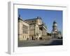 The Gendarmenmarkt Is a Square in Berlin, and the Site of the Konzerthaus and the French and German-David Bank-Framed Photographic Print