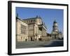 The Gendarmenmarkt Is a Square in Berlin, and the Site of the Konzerthaus and the French and German-David Bank-Framed Photographic Print