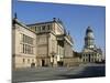 The Gendarmenmarkt Is a Square in Berlin, and the Site of the Konzerthaus and the French and German-David Bank-Mounted Photographic Print