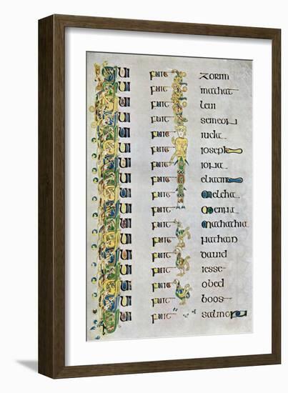 The Genealogy of Christ, 800 Ad-null-Framed Premium Giclee Print