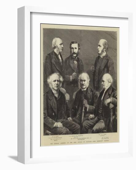 The General Assembly of the Free Church of Scotland, Some Prominent Members-null-Framed Giclee Print